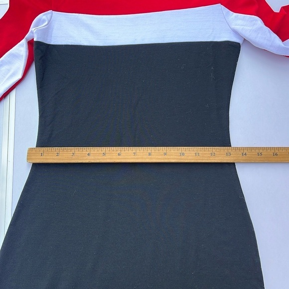 Zara Women's Bodycon Knee Length Dress Size Small Colorblock Classy Sexy‎ Chic - Picture 15 of 17